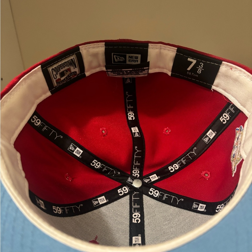 New Era 59FIFTY Red and White Cap
